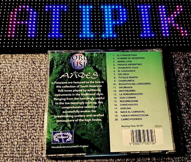 🦅 The World Of Music - The Andes - El Condor Pasa - 20 Tracks - Rare! – photo 2